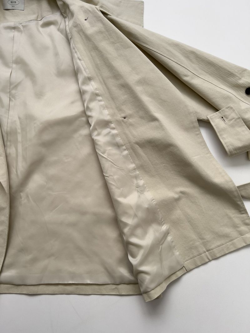Poppy Belted Half Trench Coat
