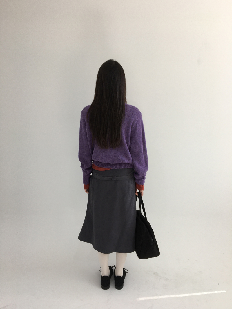 Tot Double V-Button Knit (4color)
