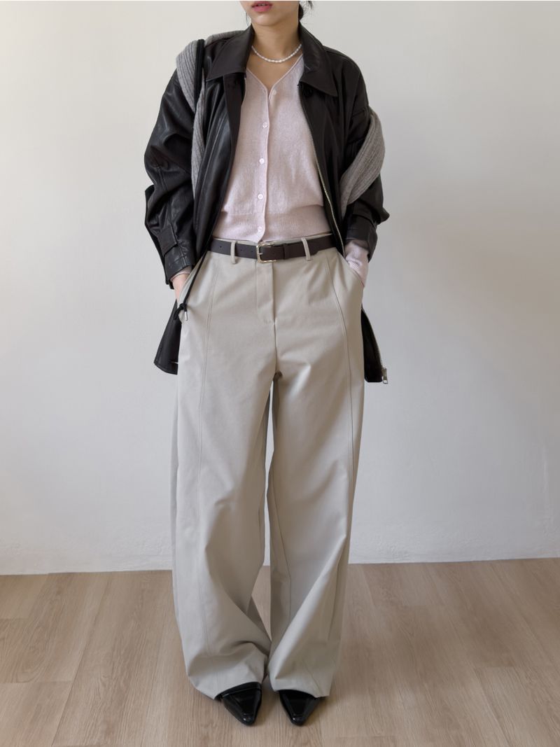 Eleanor Leather Safari Half Jacket