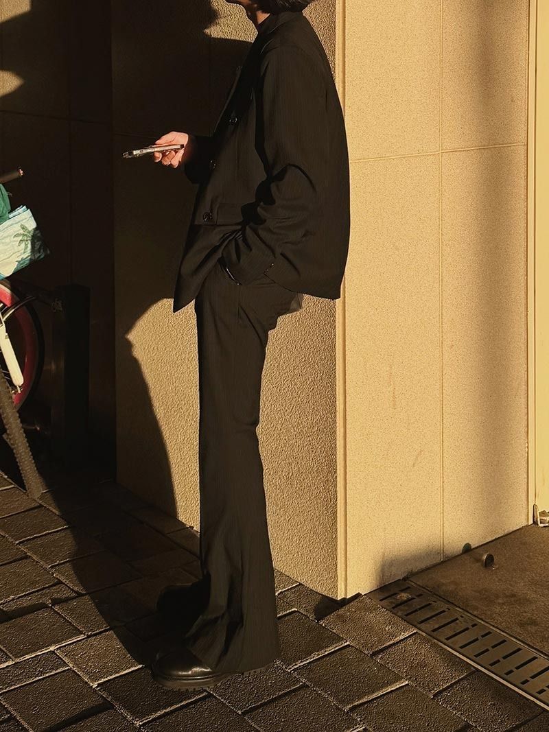 ASCLO Alternate Stripe Bootcut Slacks
