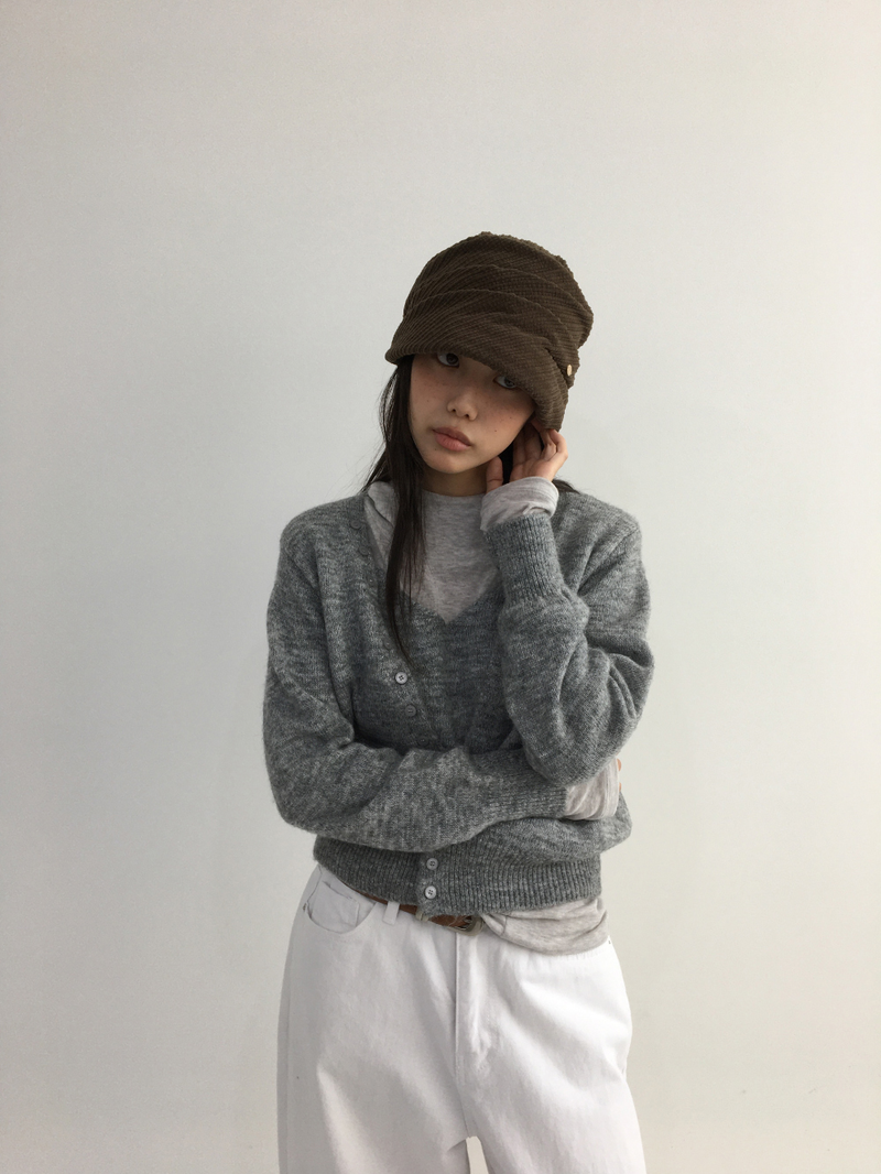 Tot Double V-Button Knit (4color)