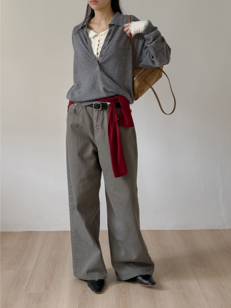 802 Bio Wide Denim Pants