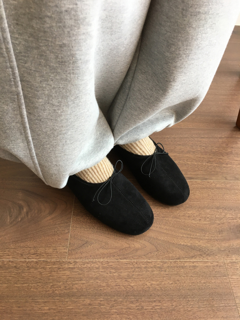Odette Bow flat shoes (3color)