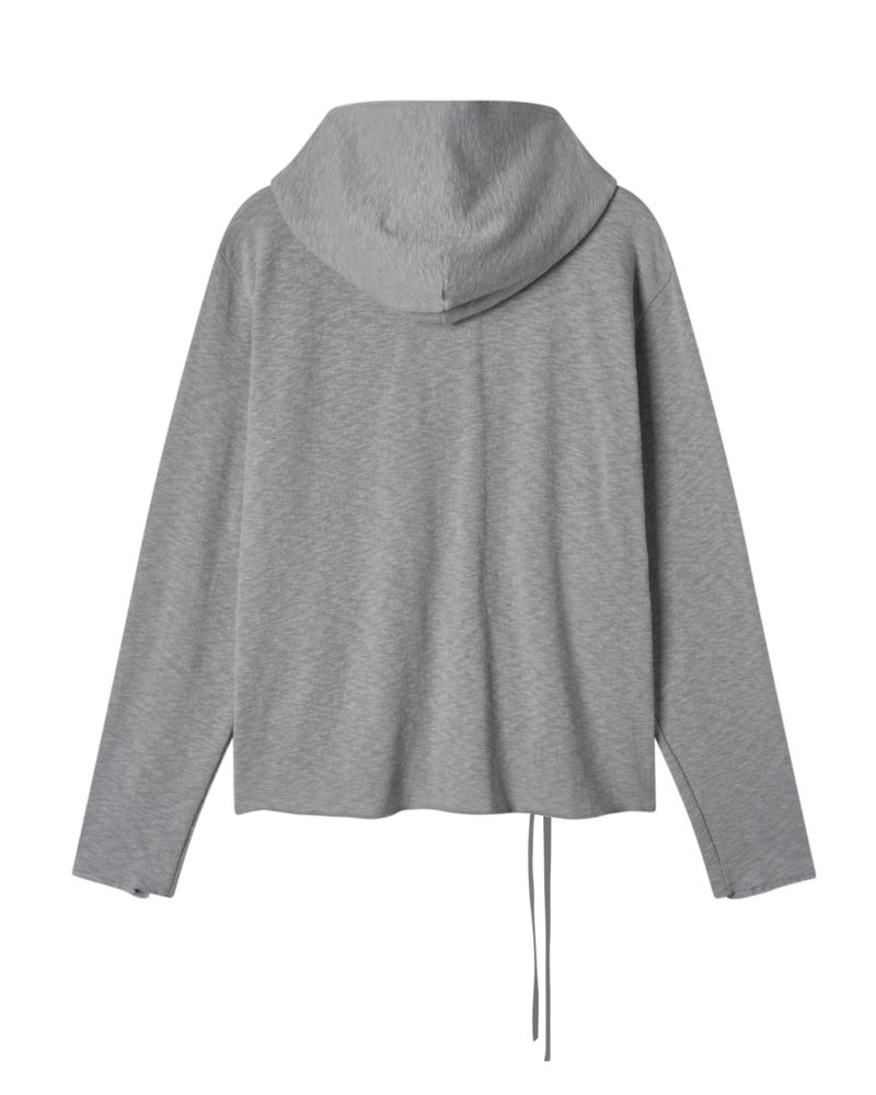 LIGHT HOODIE ZIPUP GRAY