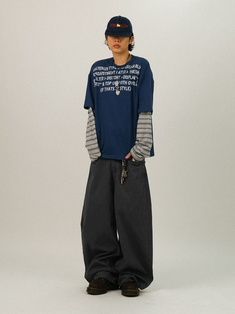GN Curved-Fit Herringbone Pants