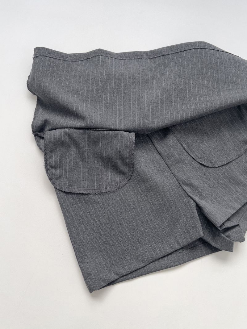 Milo Striped Layered Skirt Pants