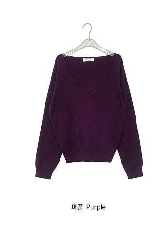 26FW★ [BAONHAUS] レヴィア V-ネック ニット