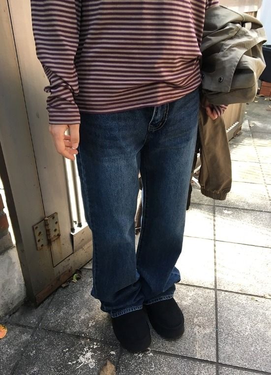 Utaka Semi-Bootcut Denim Pants