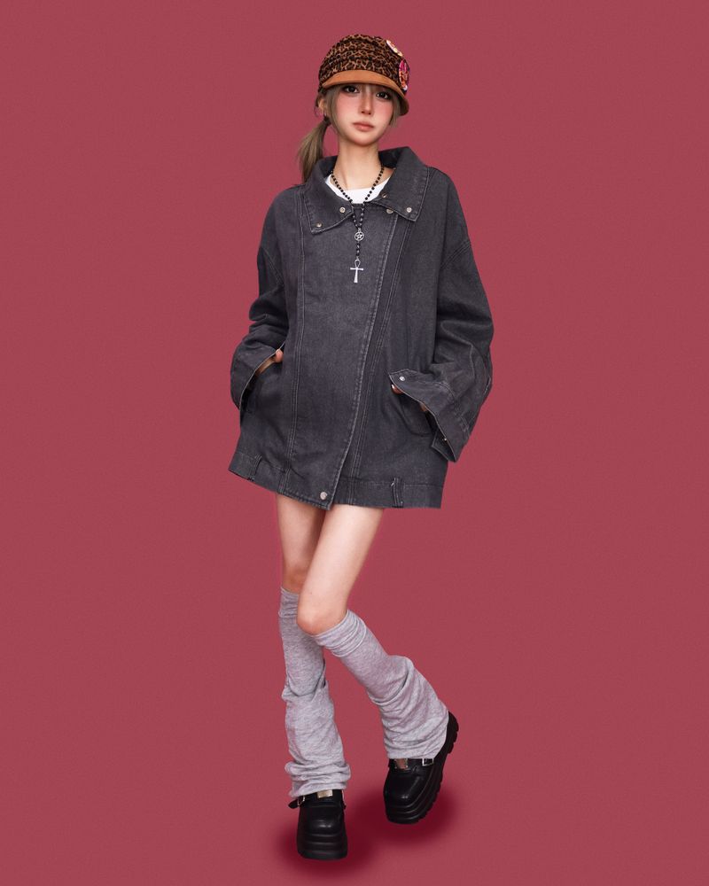 Ooki washing box denim jacket