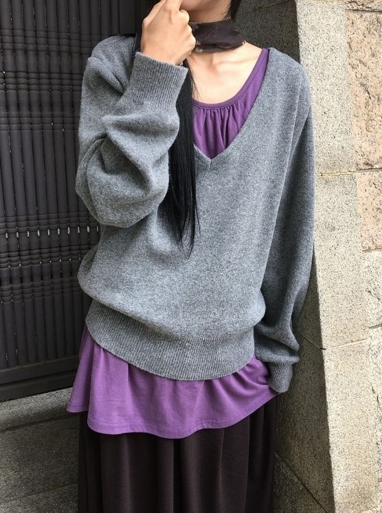 BAON（バオン）の「26FW★ [BAONHAUS] レヴィア V-ネック ニット（トップス）」