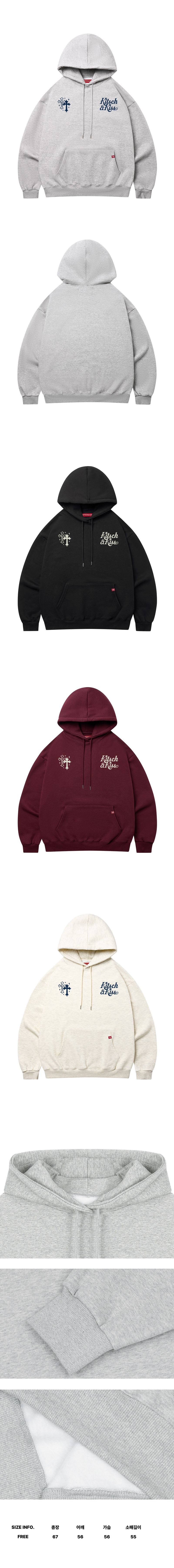 DOUBLE CROSS Oversized Hoodie (SOHKNK-110)