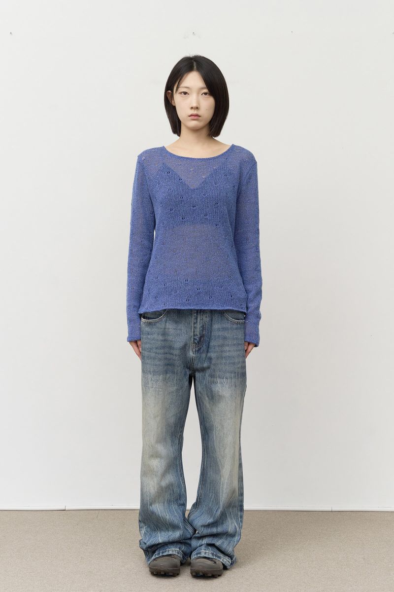 (W) Leaf Knit
