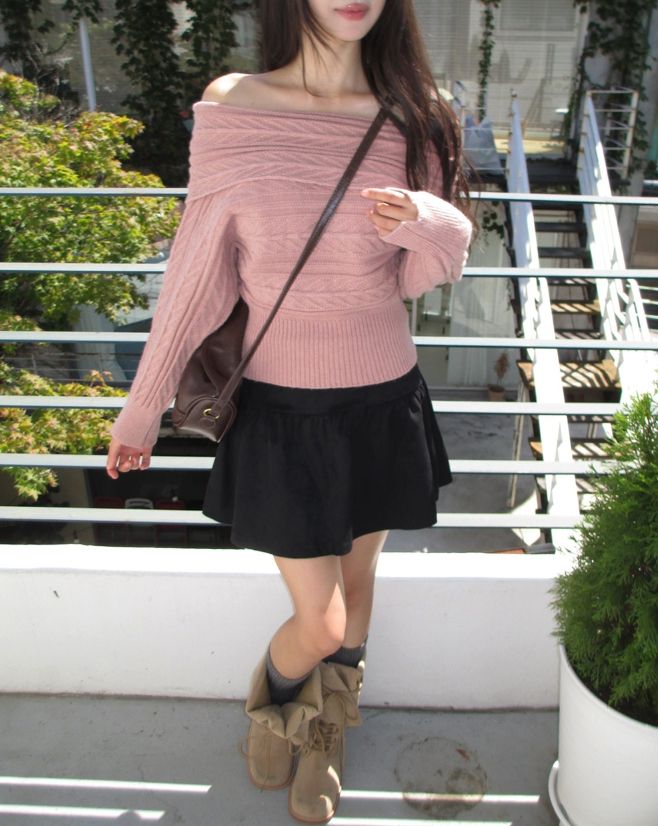 Nico Suede Flare A-line Skirt