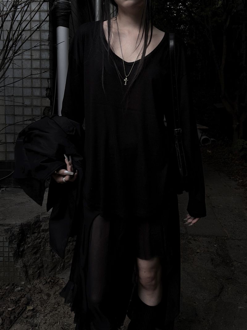 soft u-neck long sleeves (3color)