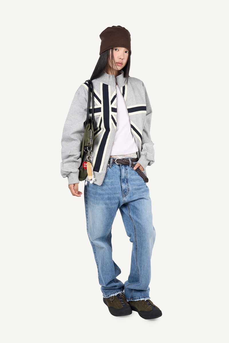 Union Embroidery Cotton Zip-up