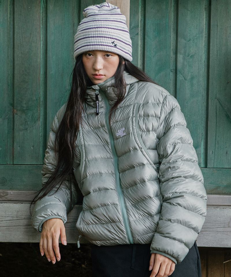 LIGHT WEIGHT DOWN JACKET KHAKI (CV2EWUB901A)