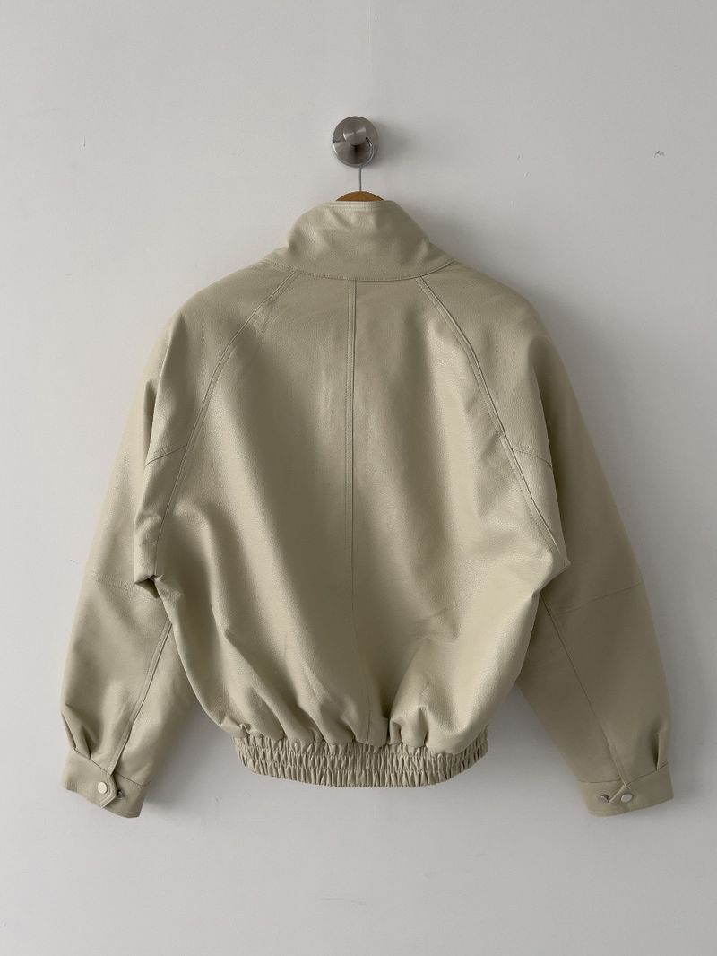 Lehman Leather Over Fit Blouson Jumper