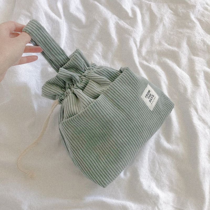 【MADE】Corduroy Pouch Bag - Mint