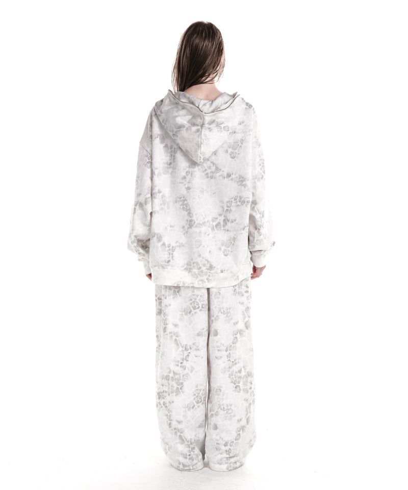 PARTY GIRL HOTFIX SET SWEATPANTS WHITE LEOPARD