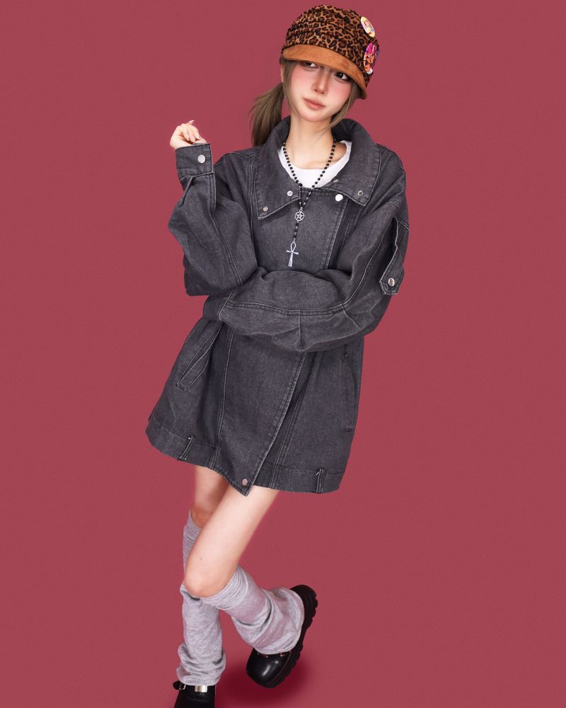 Ooki washing box denim jacket