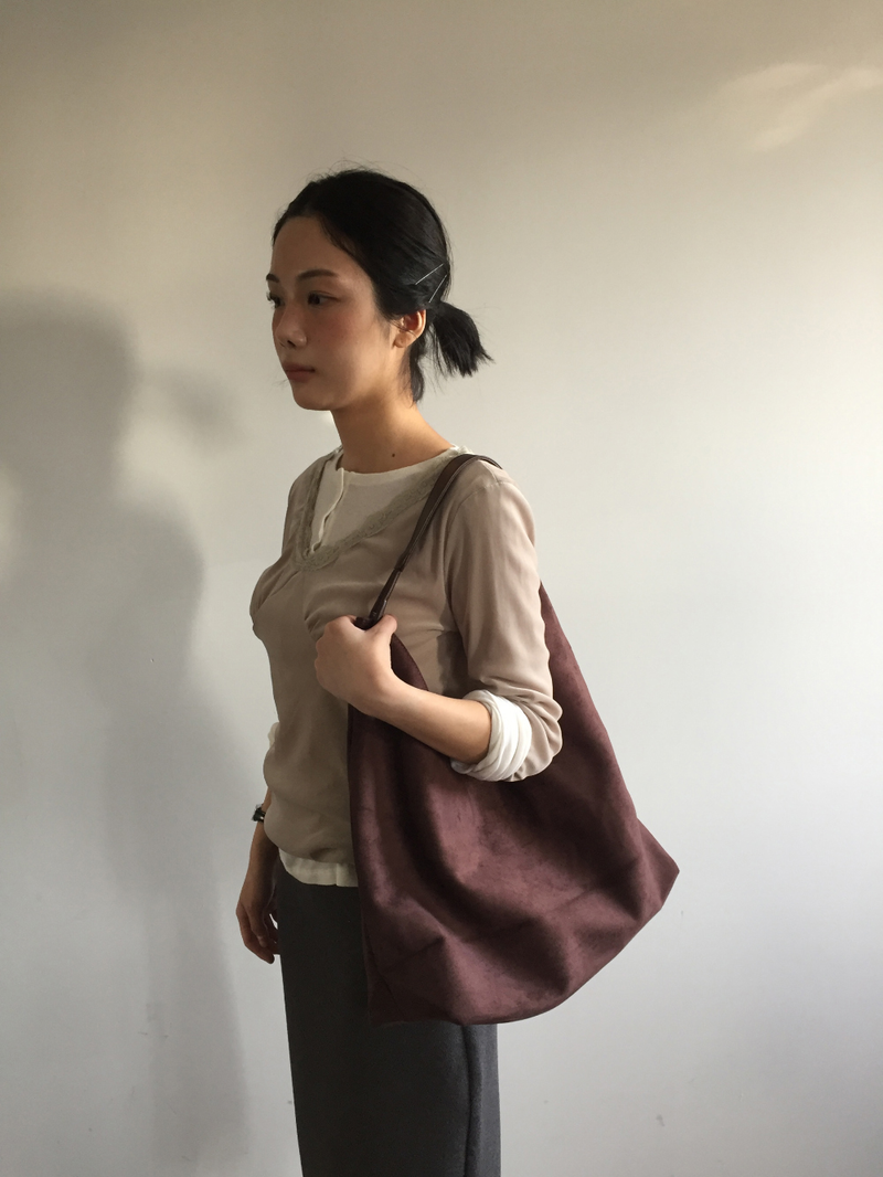 Hobos Suede Shoulder Bag (2color)