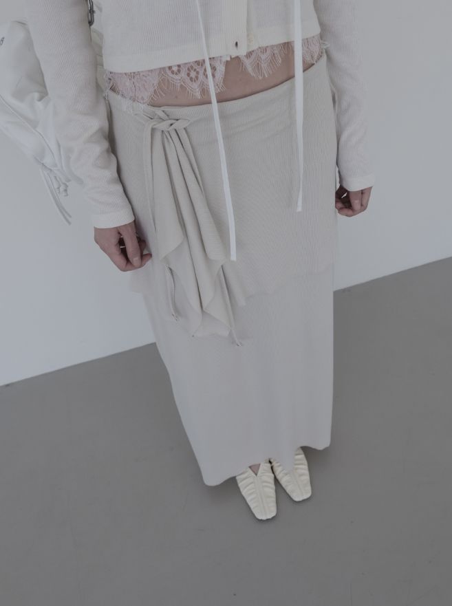 Ed Flare Layered Long Skirt