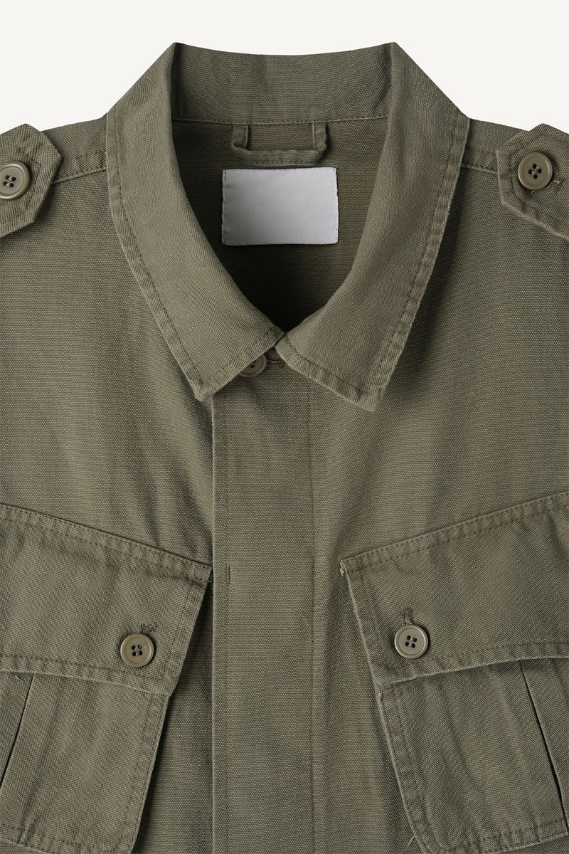 Washed Military Field Jacket