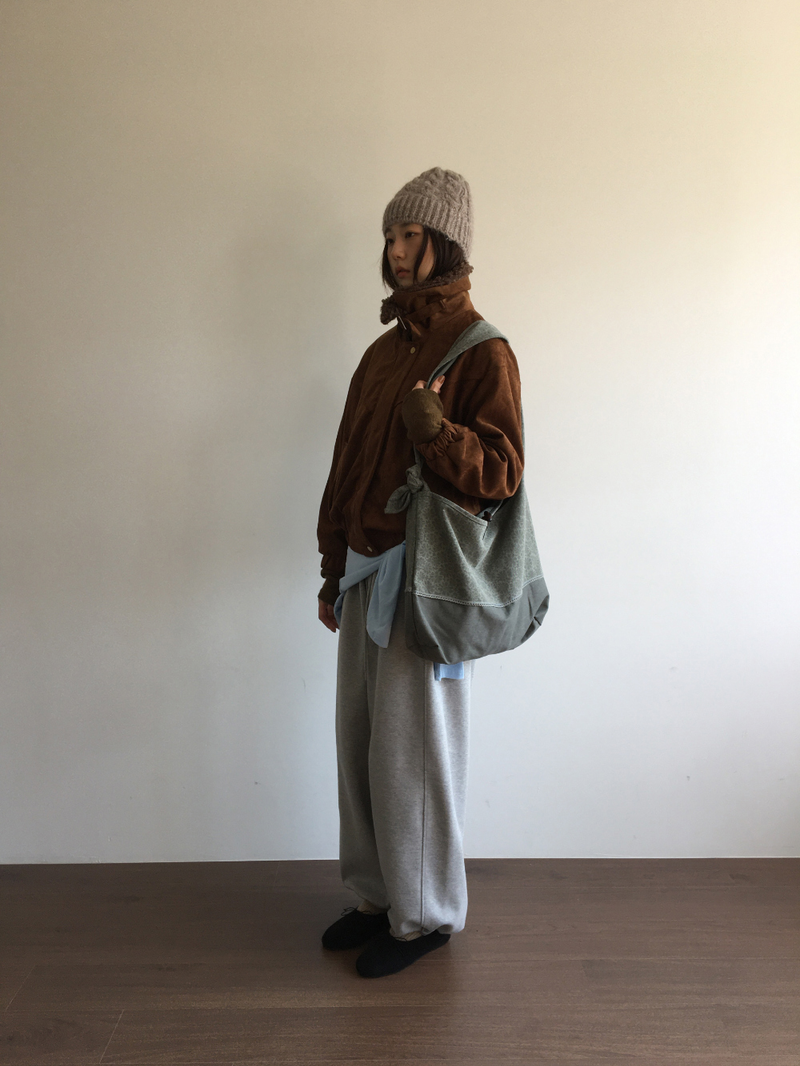 Roya Suede High-Neck Blouson (3color)