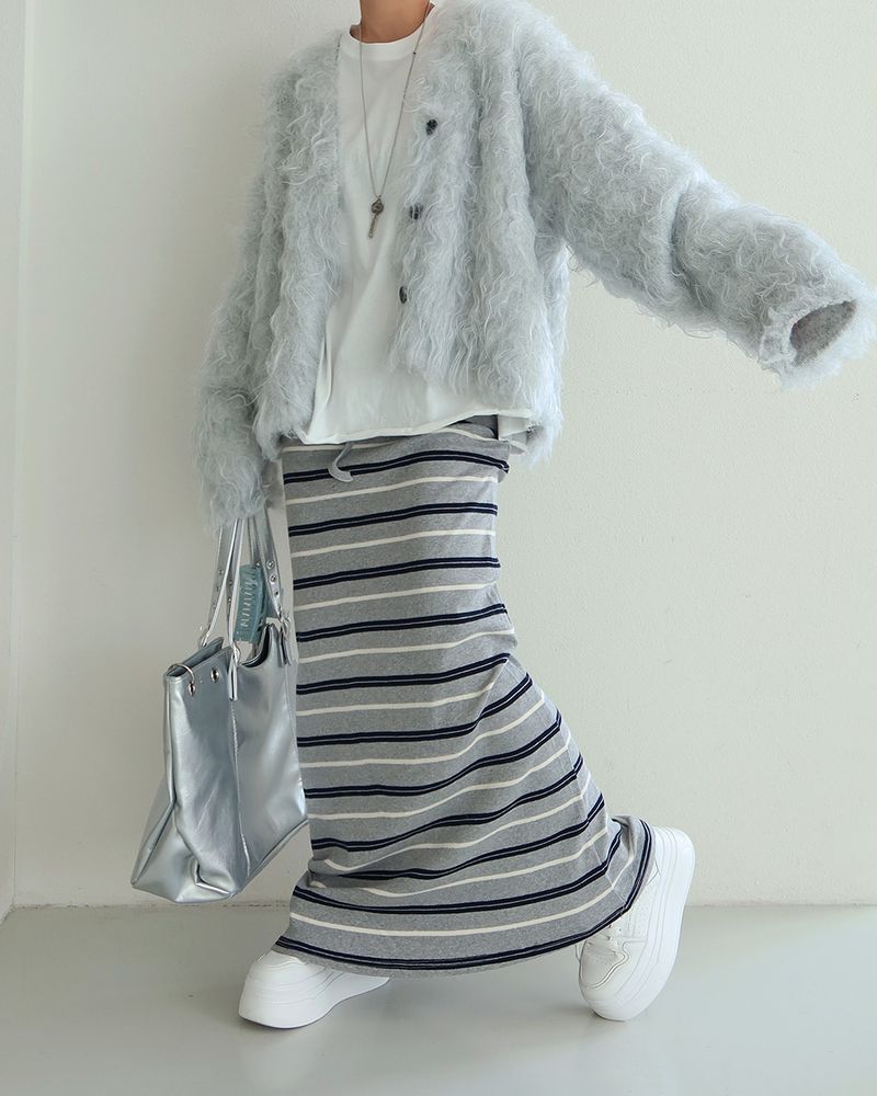 Poodle Sherpa Oversized Fur Cardigan