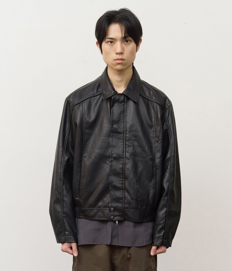 HIFIFNK（ハイファイファンク）の「Veil Leather Jacket（Jackets/Outerwear）」