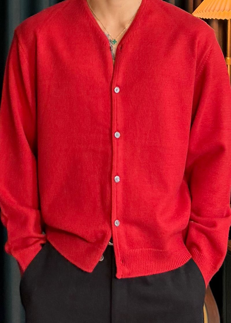 Modal Y-Neck Cardigan 6COLOR