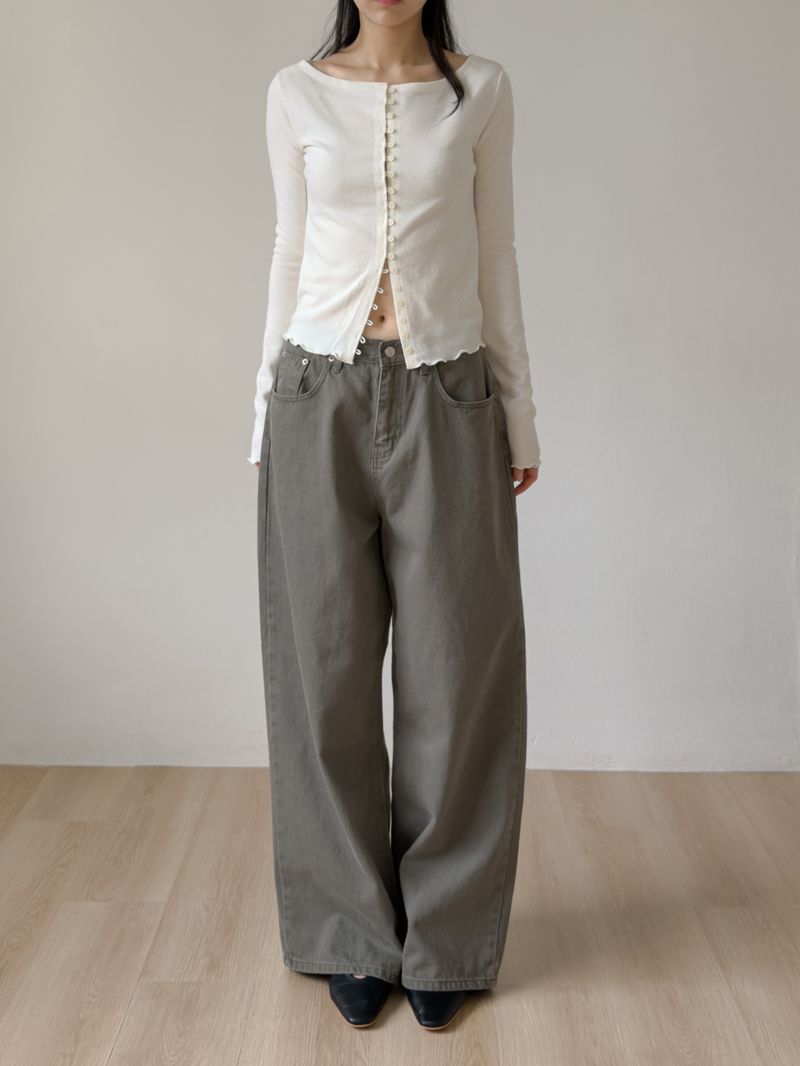 802 Bio Wide Denim Pants