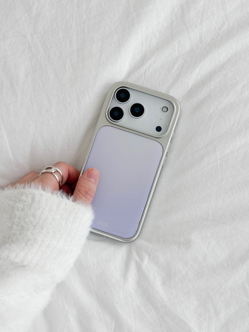 WINTER VIOLET Silver Epoxy Case