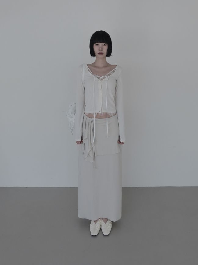 Ed Flare Layered Long Skirt