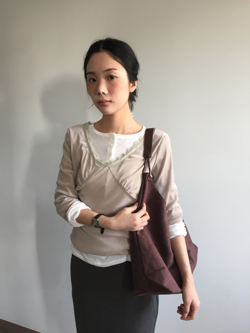 Hobos Suede Shoulder Bag (2color)