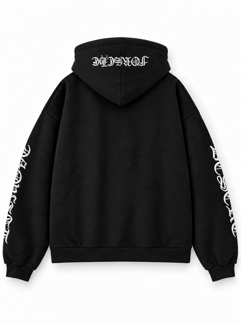Wayne Lettering Hood Zip-up