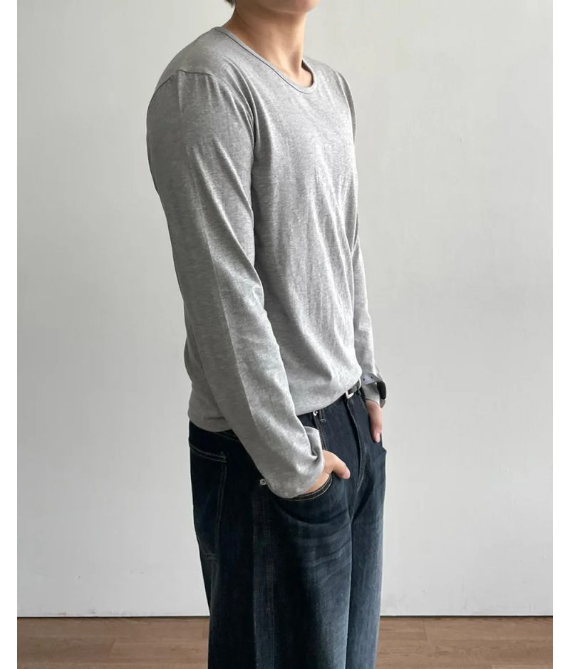 Normal Standard U-Neck Long Sleeve
