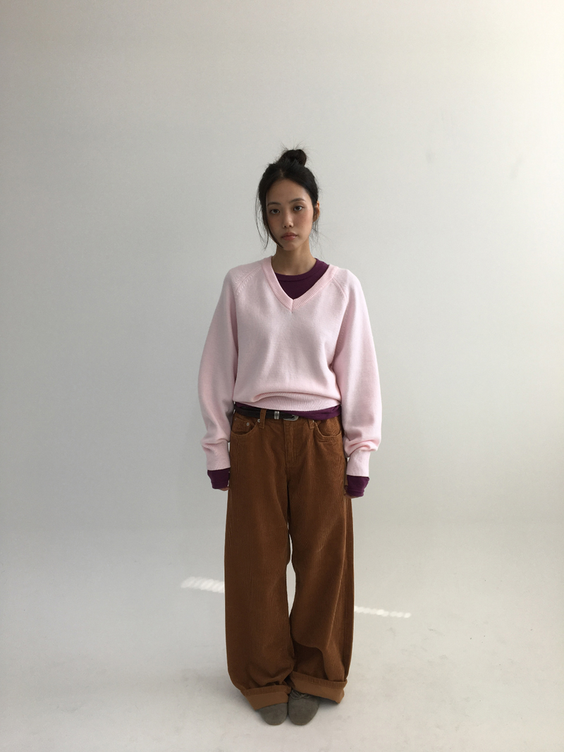 DUGGY(ダギー)の「リービブVネッククロップドニット (4color)(トップス)」