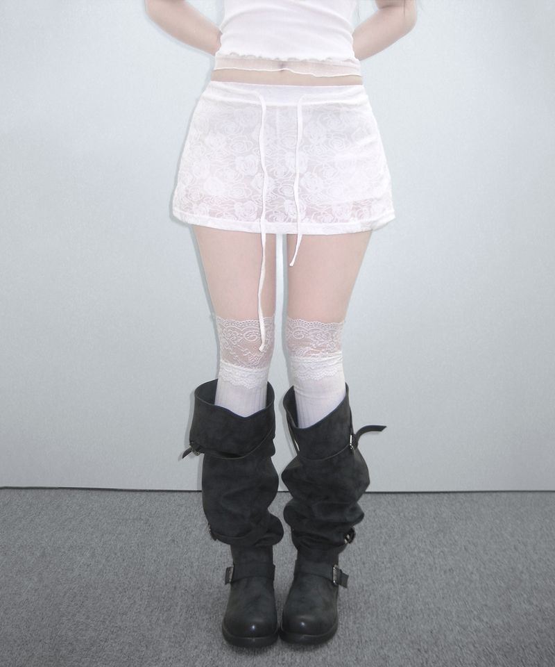 rose lace corset sk (4colors)
