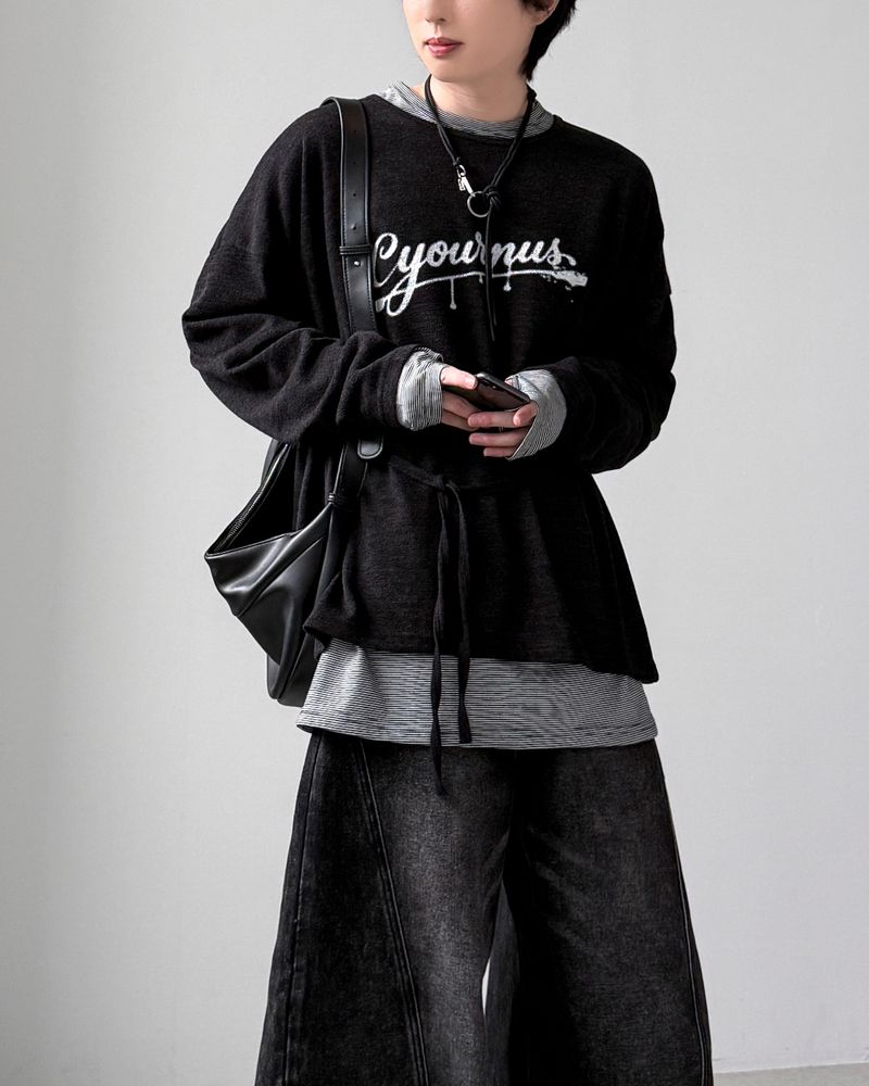 26FW★ Belted Strap Loose Knit