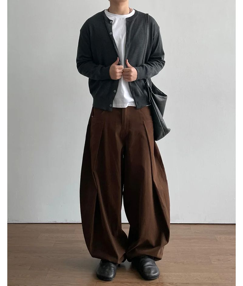 Stand Cropped Knit Cardigan