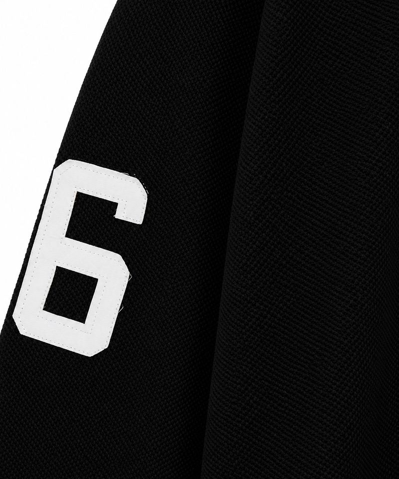 Heraldic Emblem Collar Long Sleeve - Black