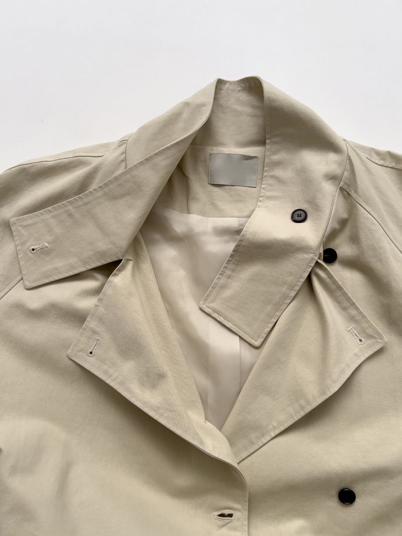 Poppy Belted Half Trench Coat