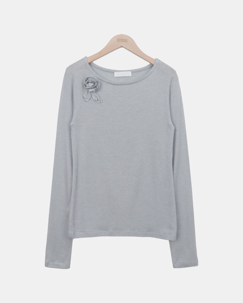 Kool Flower Wool Long-Sleeve T-Shirt