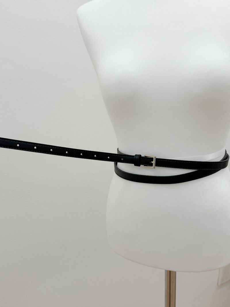 Layered Long Leather Belt