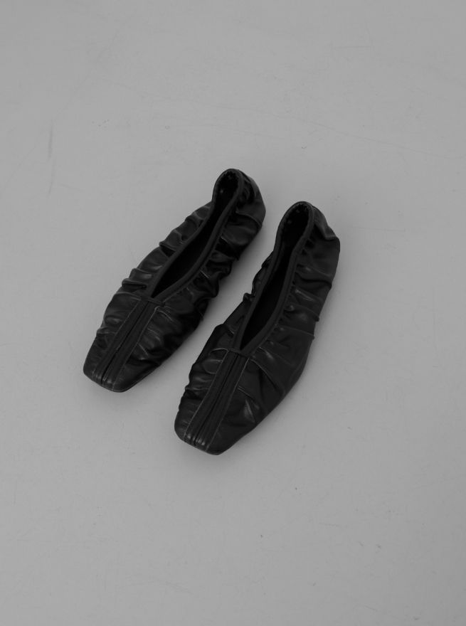 1219 Shirred Flat Shoes (2cm)
