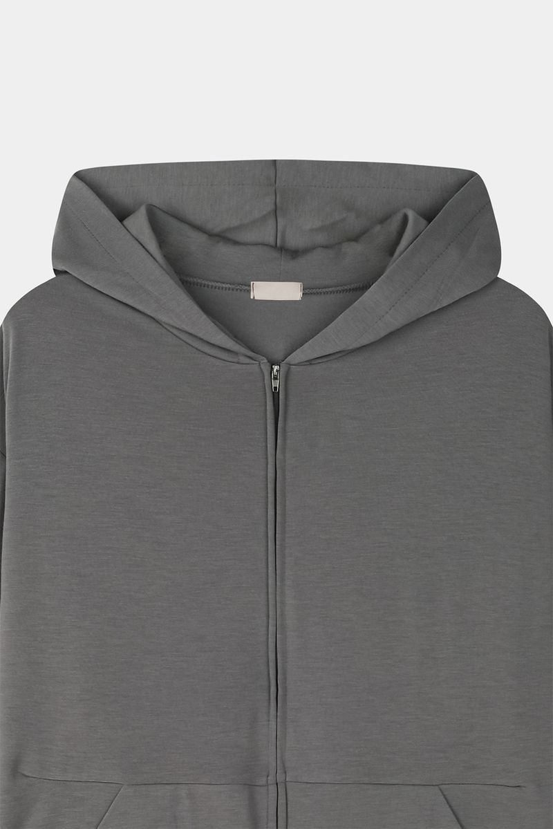 Drape Color Hoodie Zip-up