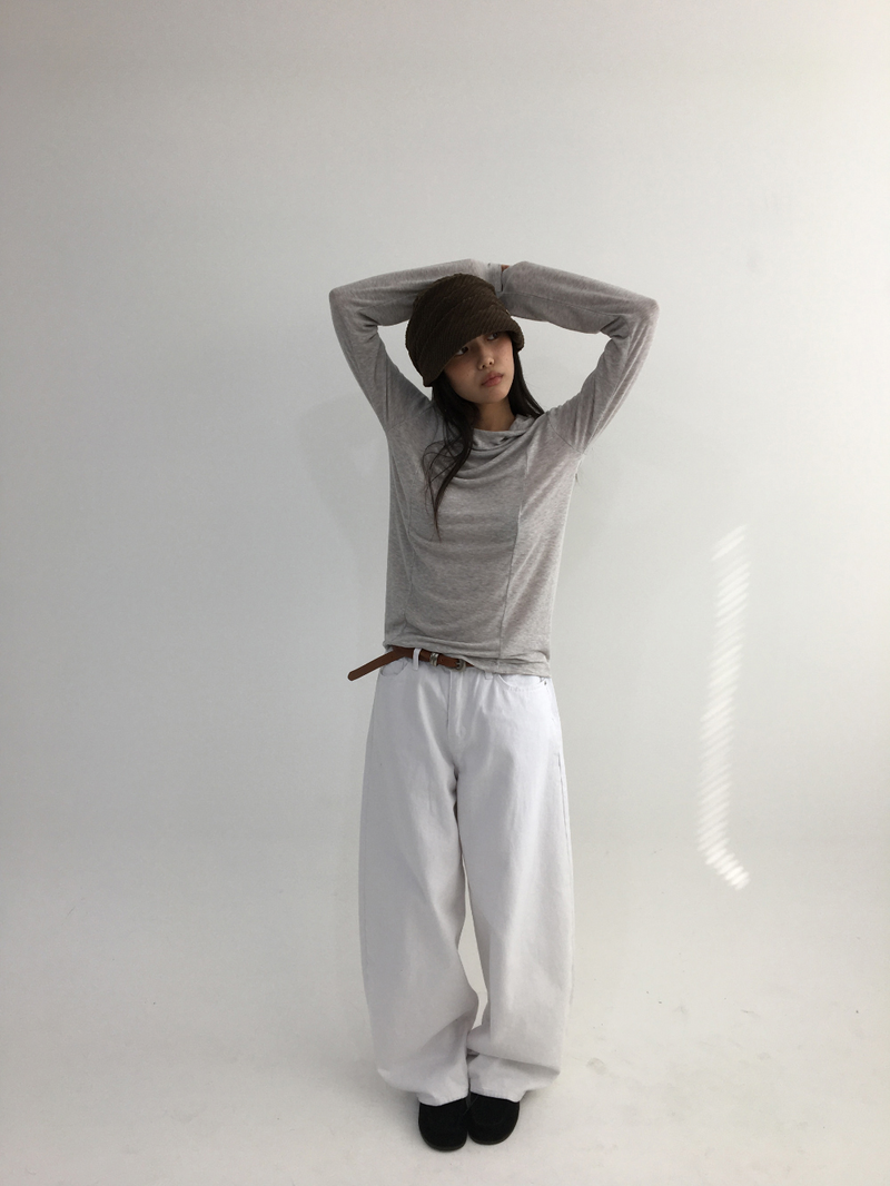 Witty Slim Hooded Long Sleeve (3color)