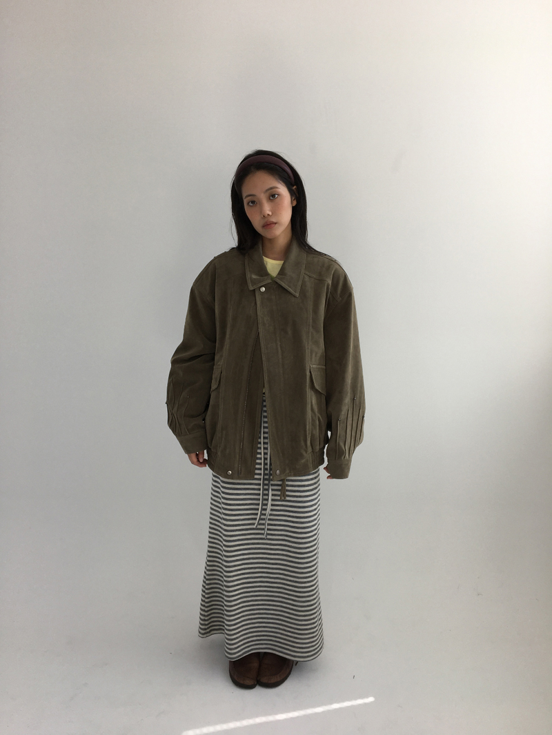 Western Suede Blouson (2color)