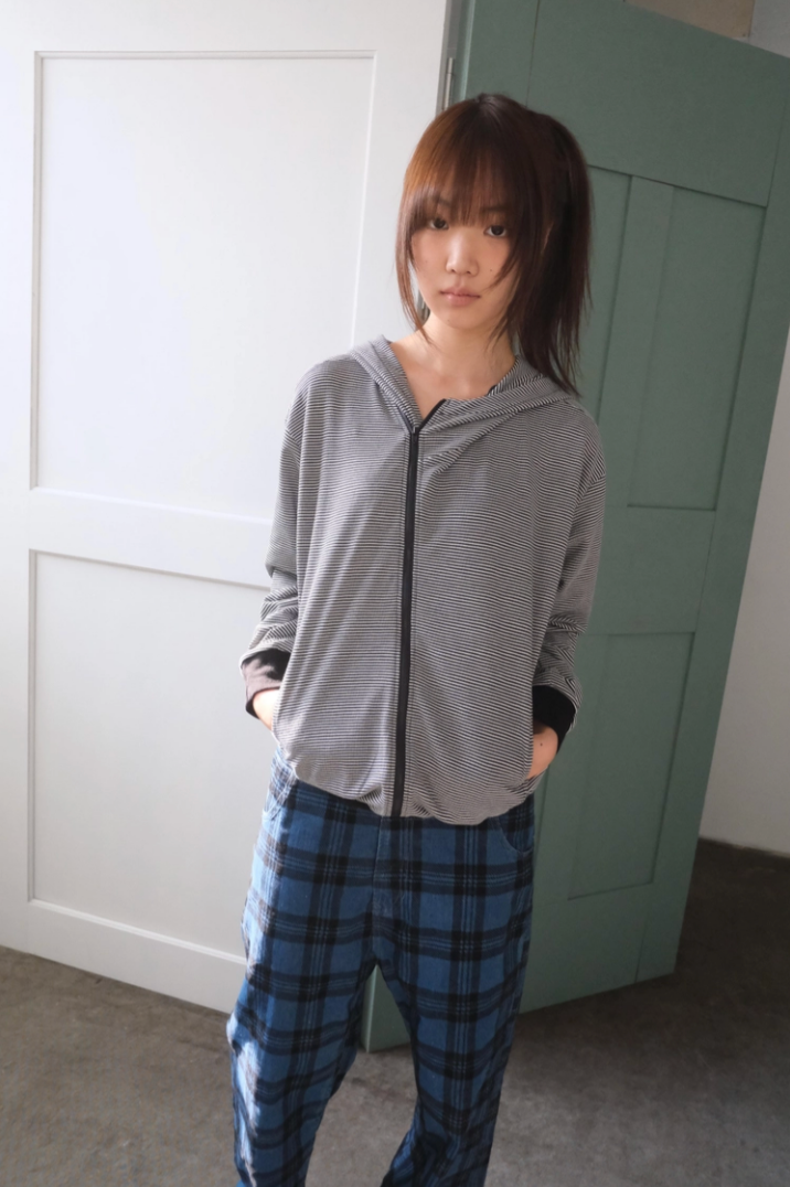 callhag（コールハグ）の「スキャンプストライプフードジップアップ (2c)（ジャケット/アウター）」